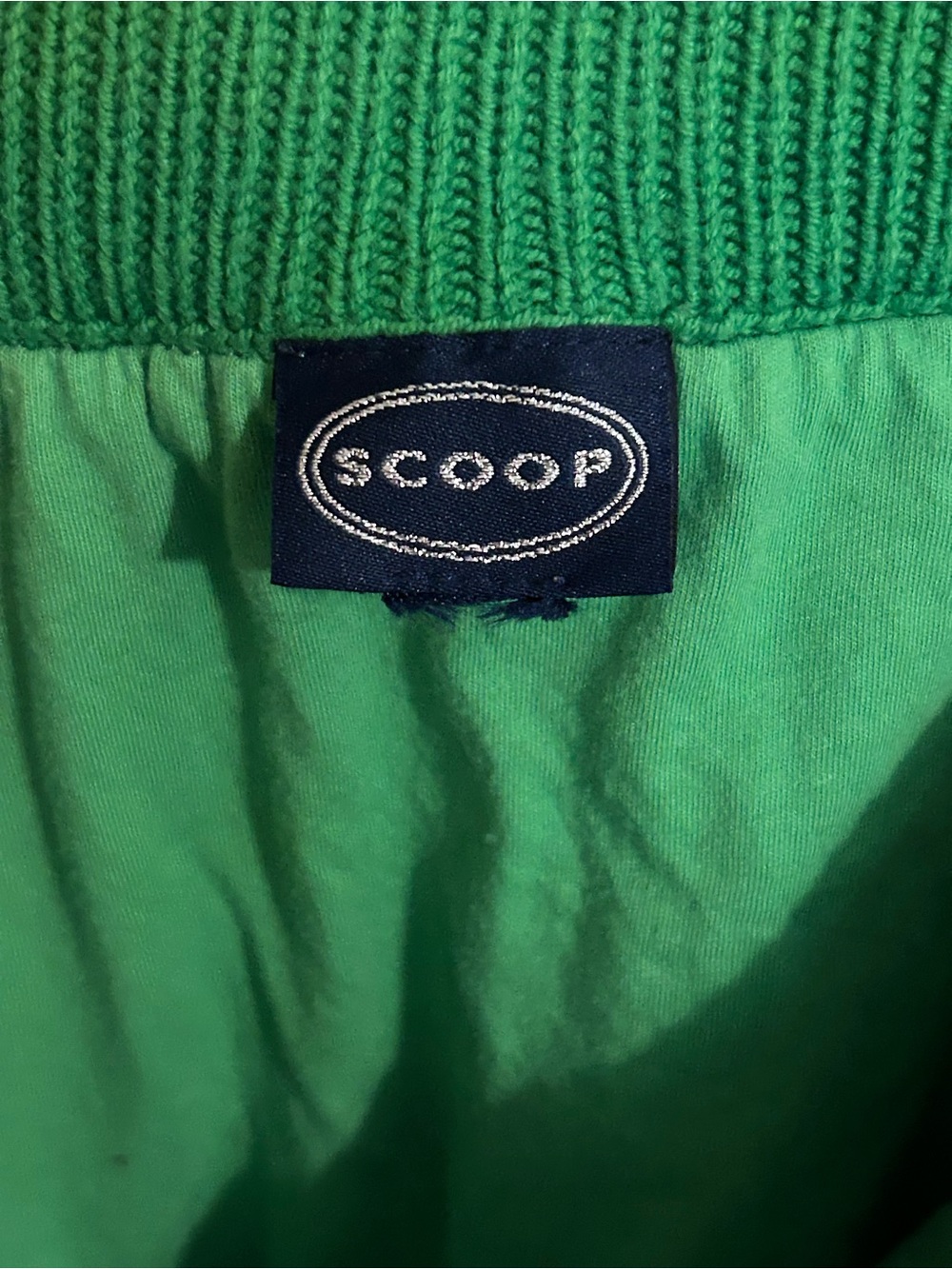 Green & Pink Striped Knit Skirt - Picture 2 of 5